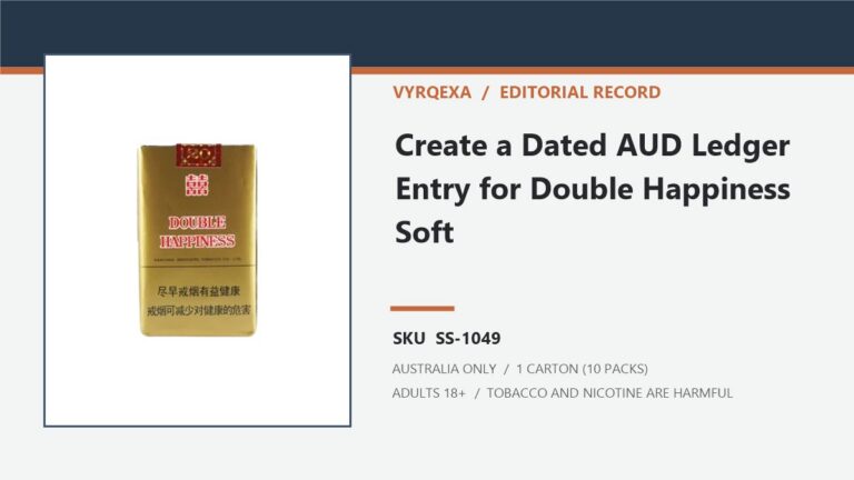 Vyrqexa editorial record for Double Happiness Soft - 1 Carton (10 Packs) and SKU SS-1049